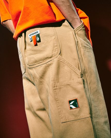 KNK DOUBLE KNEE PANTS IN KHAKI